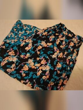 Lane Bryant Floral High Low Skirt